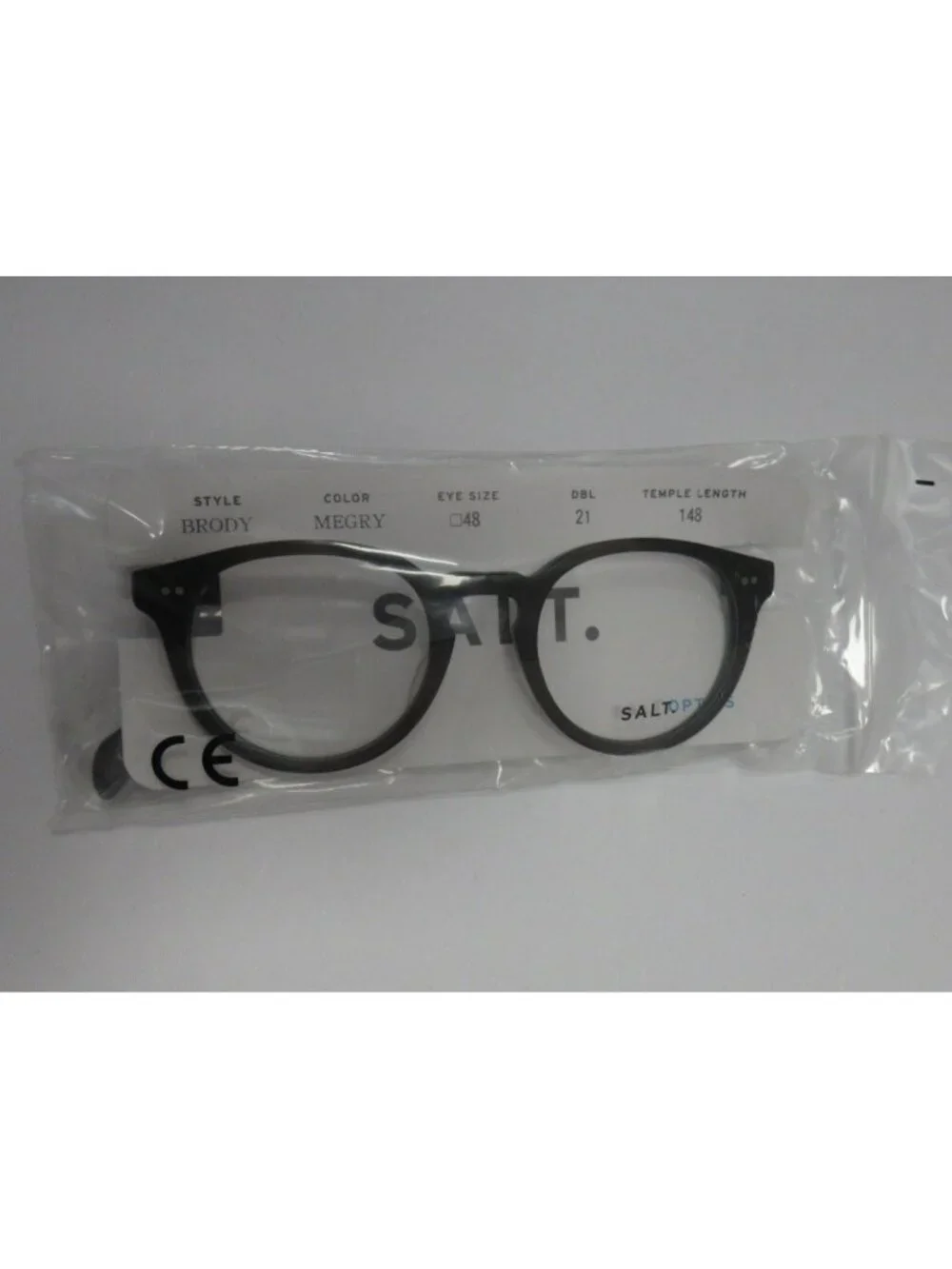 SALT Eyeglasses Brody Megry Tortoise Round Frame Japan 48-21-148 NEW